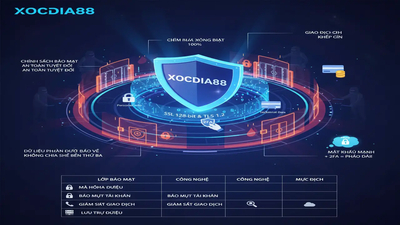 Chính Sách Bảo Mật Xocdia88