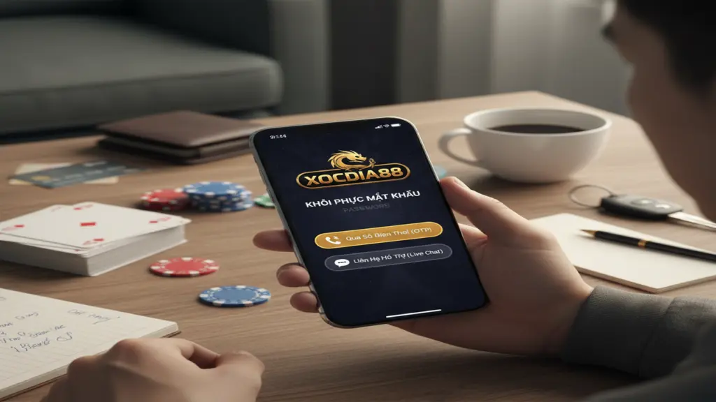 Cách lấy lại mật khẩu Xocdia88