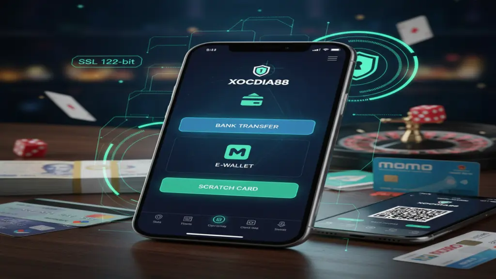 Nạp tiền (Ngân Hàng, Ví Điện Tử, Thẻ Điện Thoại) Xocdia88