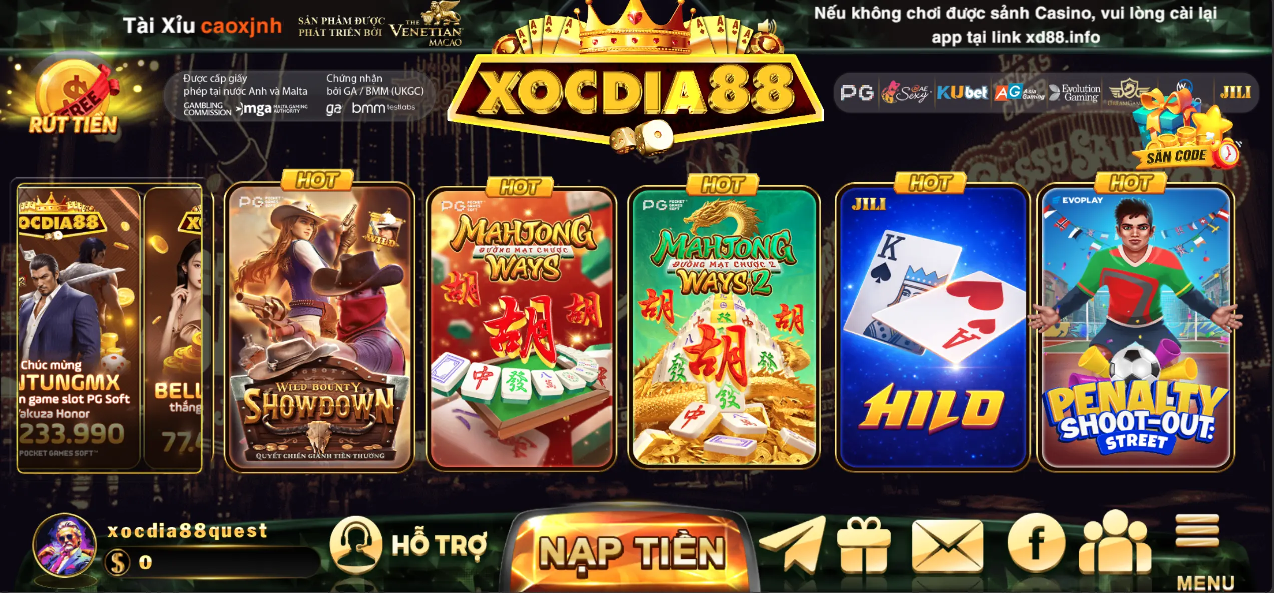 Xóc đĩa 88 nổ hũ